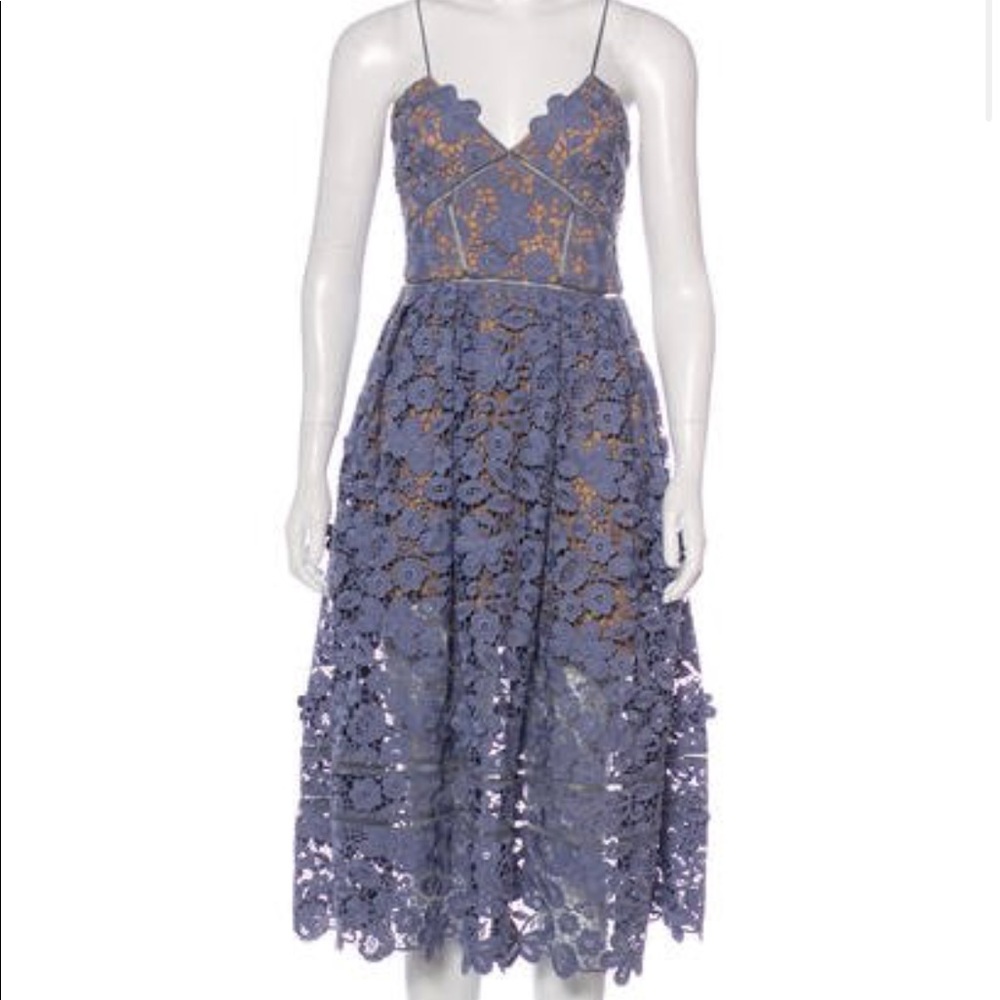 Self Portrait Azaelea dress pale blue dress.